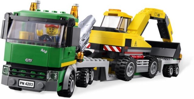 Klocki LEGO Koparka z Transporterem