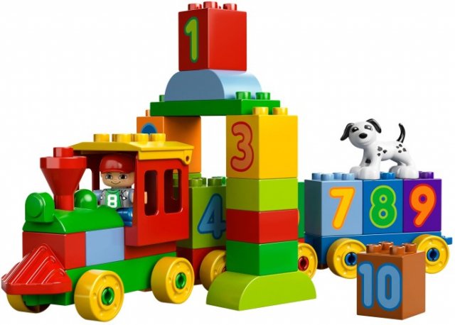 Klocki LEGO Pociąg z Cyferkami