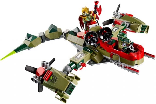 Klocki LEGO Krokodyla Łódź Craggera