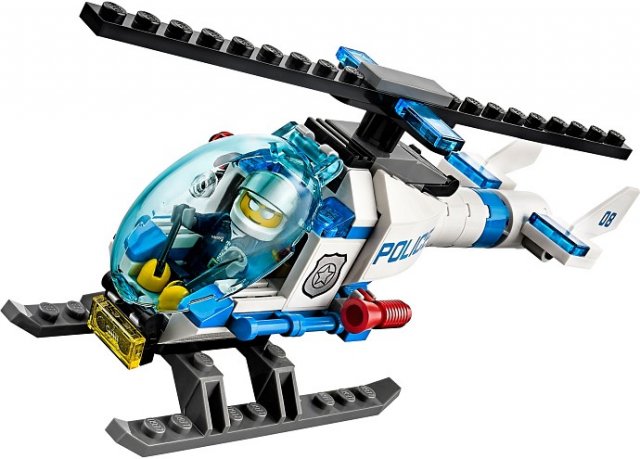 Klocki LEGO Policyjna Laweta do Przewozu Helikoptera