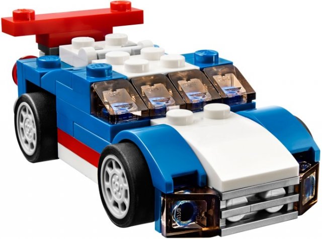 Klocki LEGO Niebieska Wyścigówka