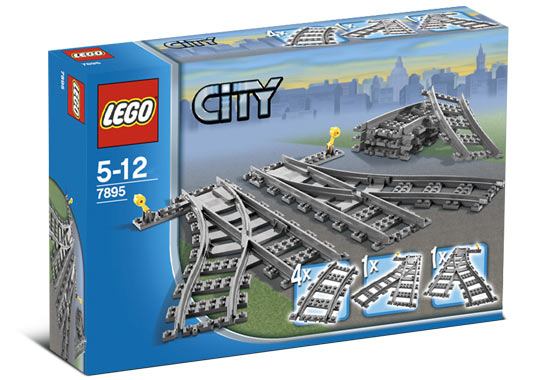 LEGO Zwrotnice do Kolejki Typu RC