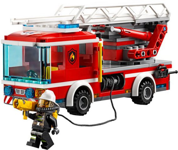 Klocki LEGO Wóz Strażacki z Drabiną