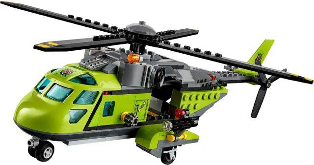 Klocki LEGO City Wulkan - Helikopter Dostawczy