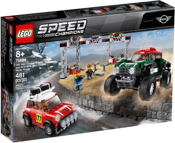 LEGO 1967 Mini Cooper S Rally oraz 2018 MINI John Cooper Works Buggy