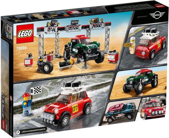 Klocki LEGO 1967 Mini Cooper S Rally oraz 2018 MINI John Cooper Works Buggy